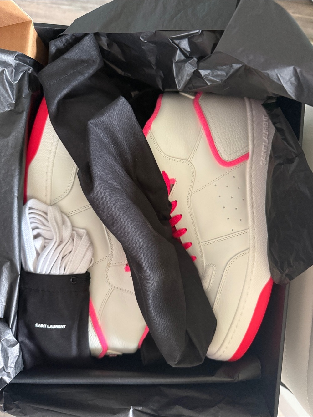 *BRAND NEW* Saint Laurent SL 80 Mid Top Sneakers - Picture 3 of 7
